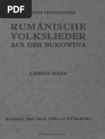 Rumänische Volkslieder Aus Der Bukowina Band 1 Liebeslieder | PDF