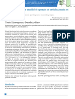 Análisis Estadístico de La Velocidad de Operación de Vehículos