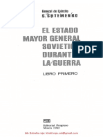 Shtemenco, Serguei El Estado Mayor General Sovietico Durante La Guerra - Libro 1