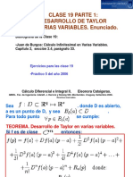 Desarrollo Taylor Variables Múltiples