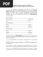 Contrato do Hospital Monte Sinai - Sem o paciente como co-devedor