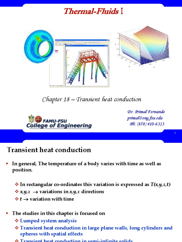 Thermal-Fluids: Chapter 18 - Transient Heat Conduction | PDF | Thermal ...