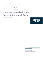 Informe Estadístico de Feminicios en El Perú