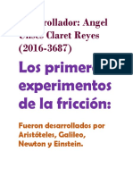 Los Primeros Experimentos de La Fricción