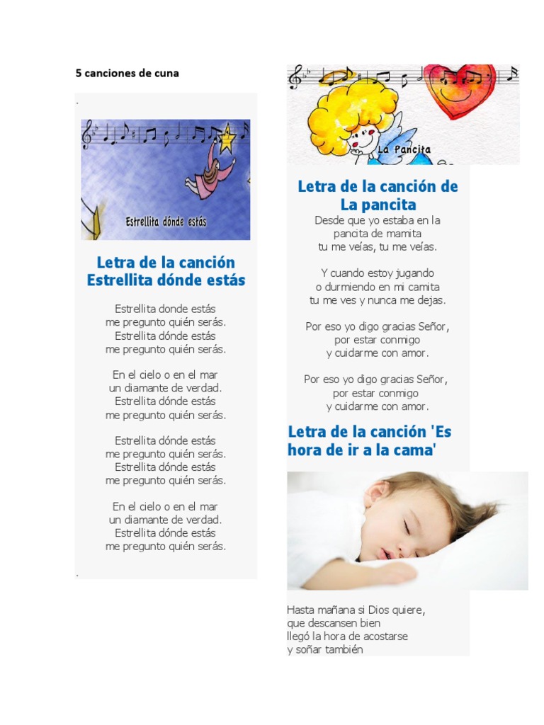 5 Canciones De Cuna Naturaleza