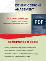 Acute Ischemic Stroke Management: Dr. Aldrin C Leman, Sps