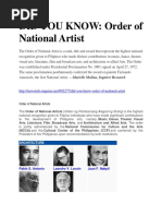 Order of National Artists