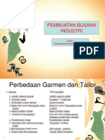 Perbedaan Garmen, Tailor dan Konfeksi