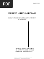 ANSI - ASQ Z1.4 - Sampling Procedures and Tables For Inspection by ...