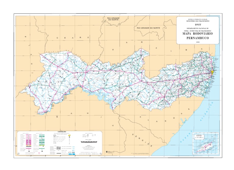 Mapa de Pernambuco PDF