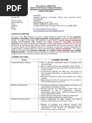 Syllabus