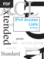 IPv4 Access Lists Workbook