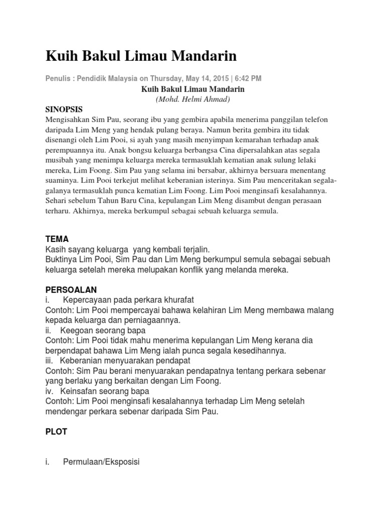 Kuih Bakul Limau Mandarin Pdf