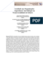 A Diversidade Nas Organizações - Enfoque Na Transversalidade de Gênero