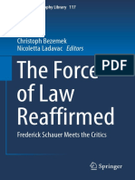 BEZEMEK, Christoph - The Force of Law Reaffirmed Frederick Schauer Meets The Critics PDF