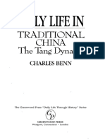 Daily Life in Traditional China The Tang Dynasty by Charles Benn PDF