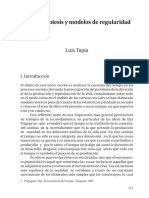 Tiempo, poiesis y modelos de regularidad