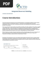 Course Introduction:: Integrated Reservoir Modeling