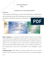 Contributions of Management Gurus to Total Quality Management UNIT II