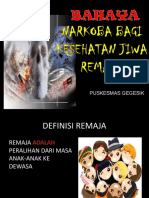 Bahaya Narkoba Bagi Kesehatan Jiwa Remaja