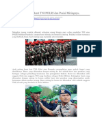 Inilah Arti Warna Baret TNI POLRI Dan Posisi Miringnya