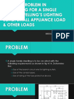 Example Problem in Computing For A Single Family