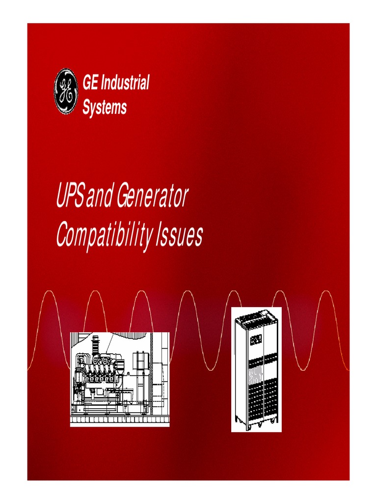 UPS and Generator Issues PDF Rectifier Distortion