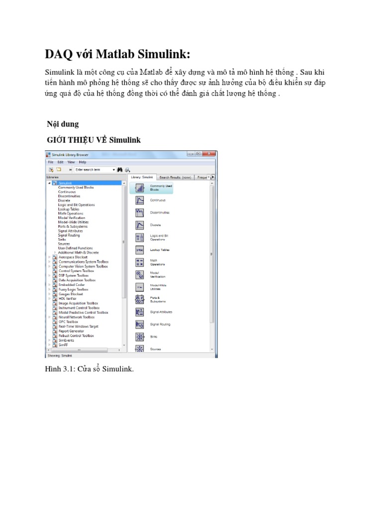 DAQ Va Matlab Simulink | PDF