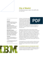 City of Madrid: Public Safety Technology Aids in Coordinated Emergency Response 