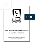 Guidelines For Environmental Control in Cultural Institutions