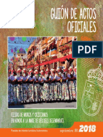 Folleto de Actos Oficiales 2018