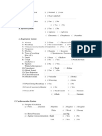 D. Speech Systems: F. Cardiovascular System