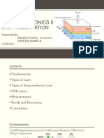 Optoelectronics Ii Lab Presentation: SHAIKAT SAHA (35210315) Preethi Basrur (35183462)