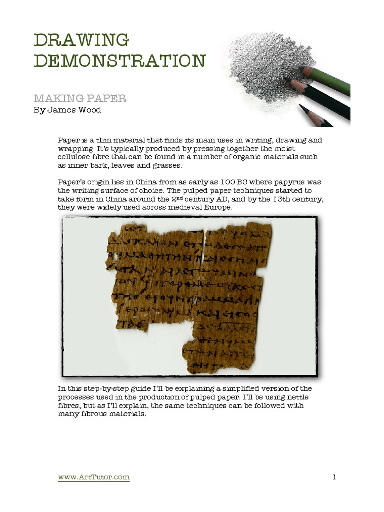 Making Paper From Nettles Organic Paper PDF Pulp (Paper) Paper