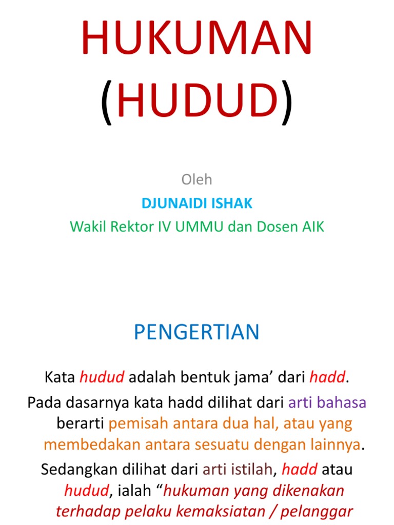 Hukuman Hudud