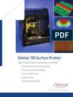 Dektak 150 Surface Profiler: High-Performance, Versatility and Value