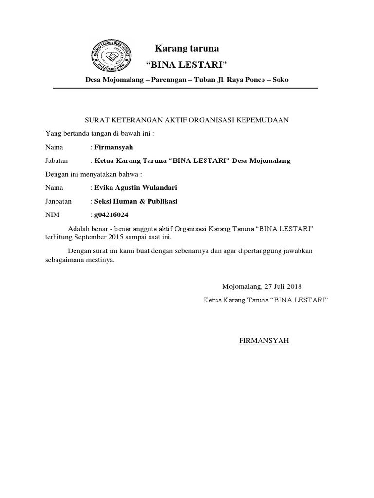 Contoh Surat Peingatan Audit