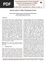 Android App For College Management System