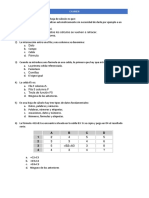 Examen: A B C D 1 2 3 4