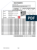 Bill of Quantity: Extruded Aluminum Sand Trap Louvers/Fresh Air