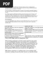 High and Low Impedance Protection