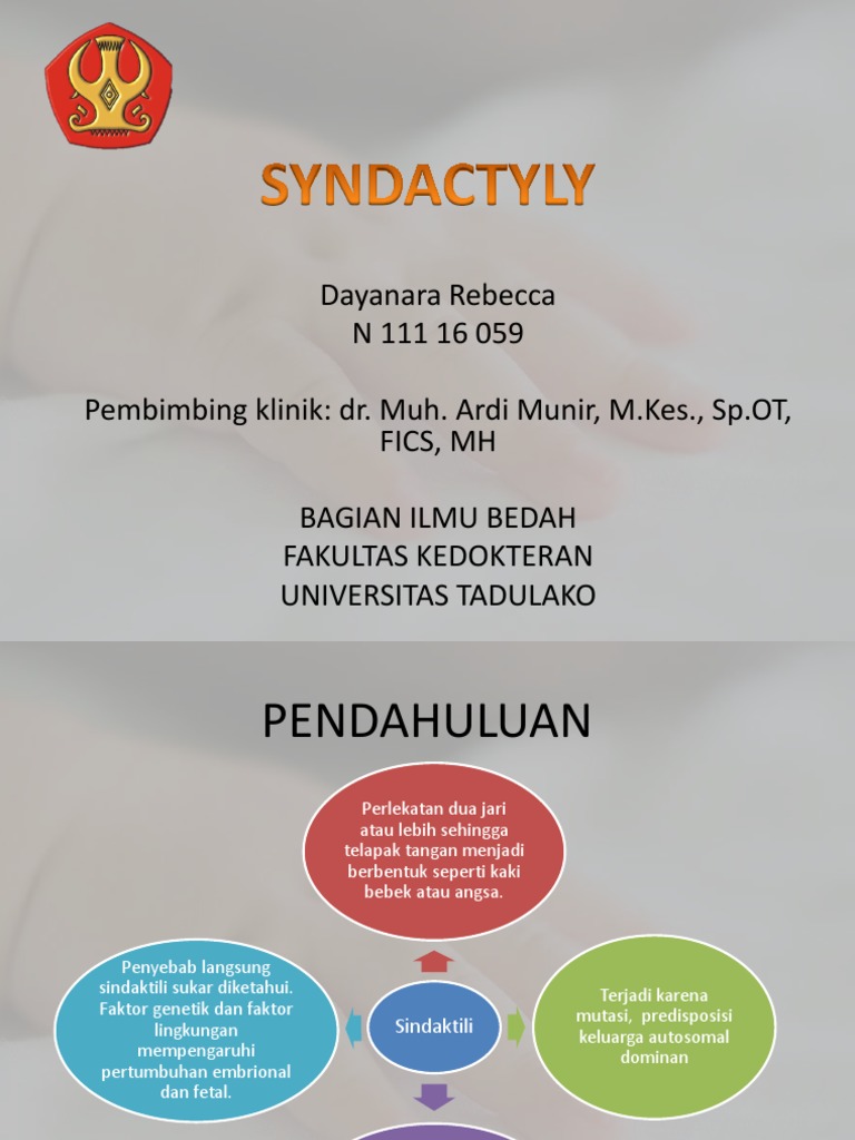 Pemahaman Sindaktili: Penyebab dan Penanganan | PDF | Sains & Matematika
