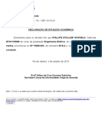 UniversusNet Protocolo Situação Acadêmica Phillipe 2015-2