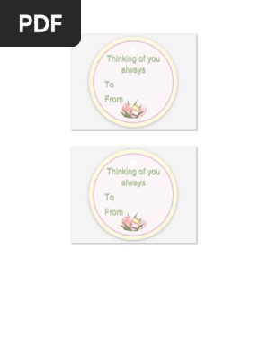 Gift Tag Template 39