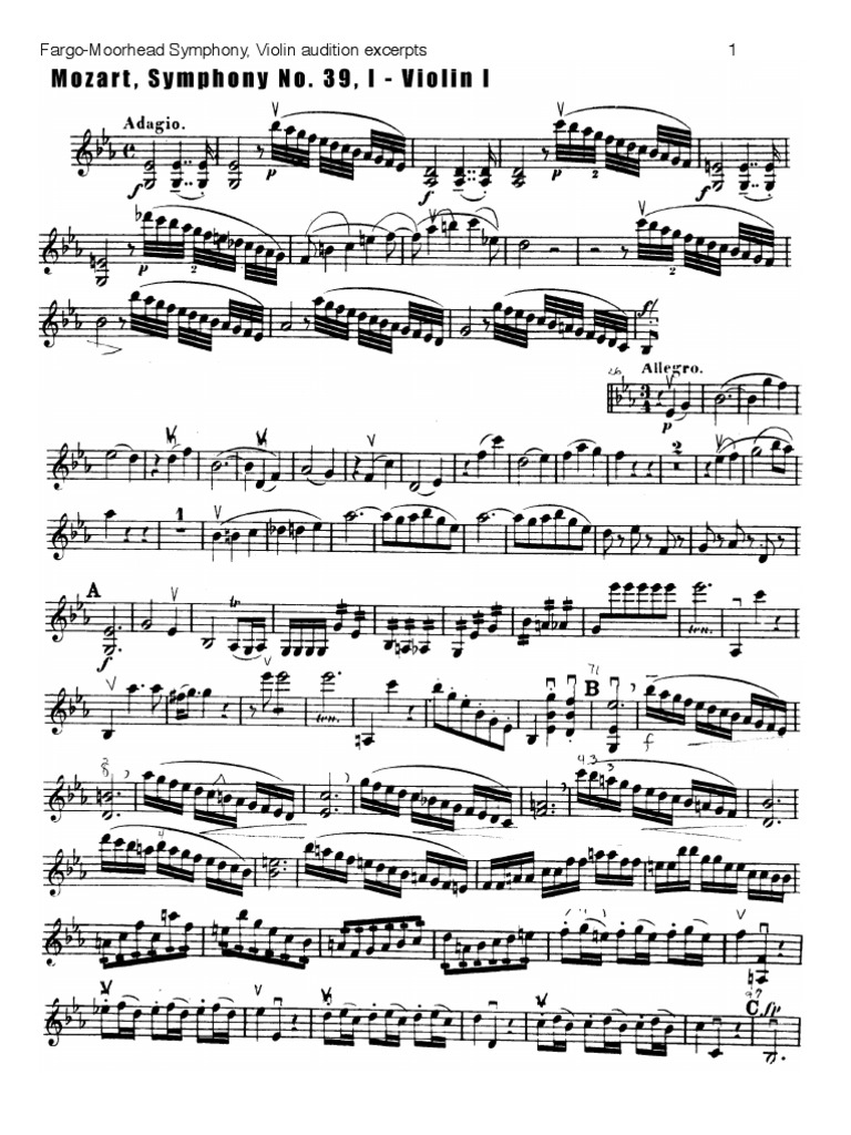 Violin Excerpts PDF