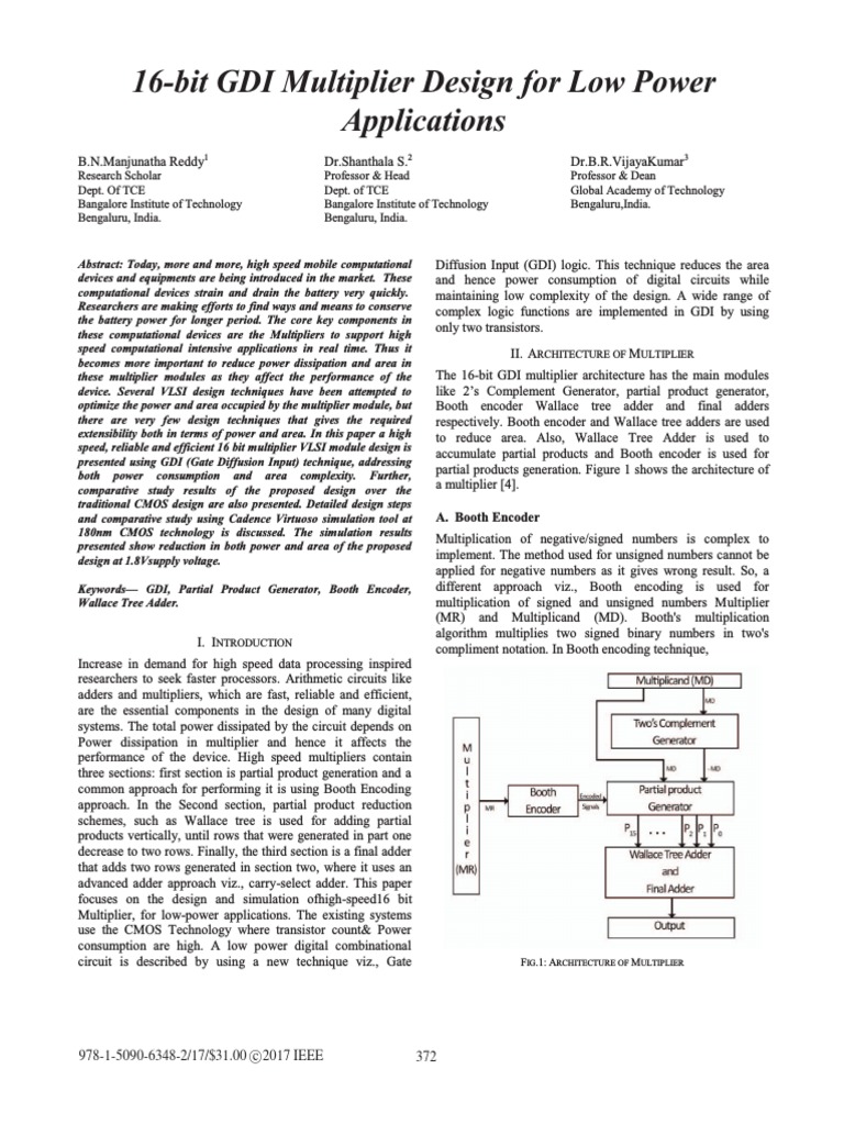 Low Power Multiplier Design Techniques | PDF | Business | Nature