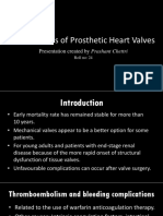 Complications of Prosthetic Heart Valves