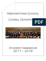 Choir Handbook Example