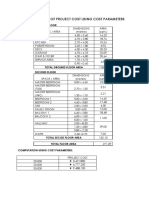 Computation of Project Cost Using Cost Parameters: Ground Floor