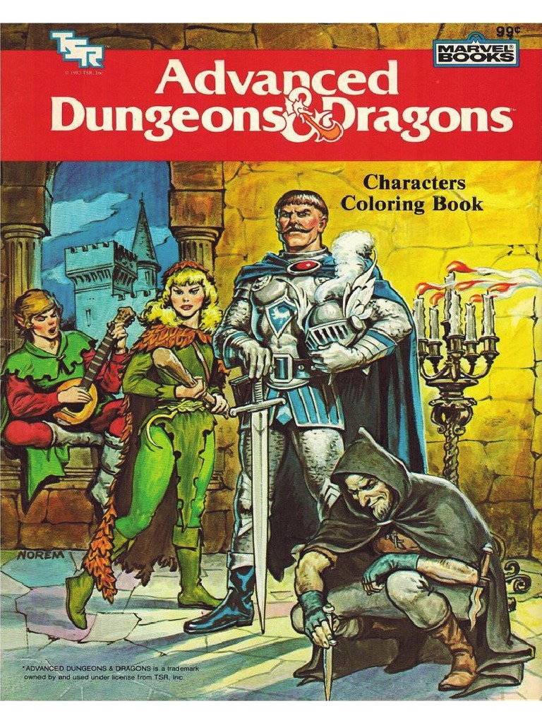 Download AD&D Coloring Book - Character Coloring Book | Books | Free 30-day Trial | Scribd